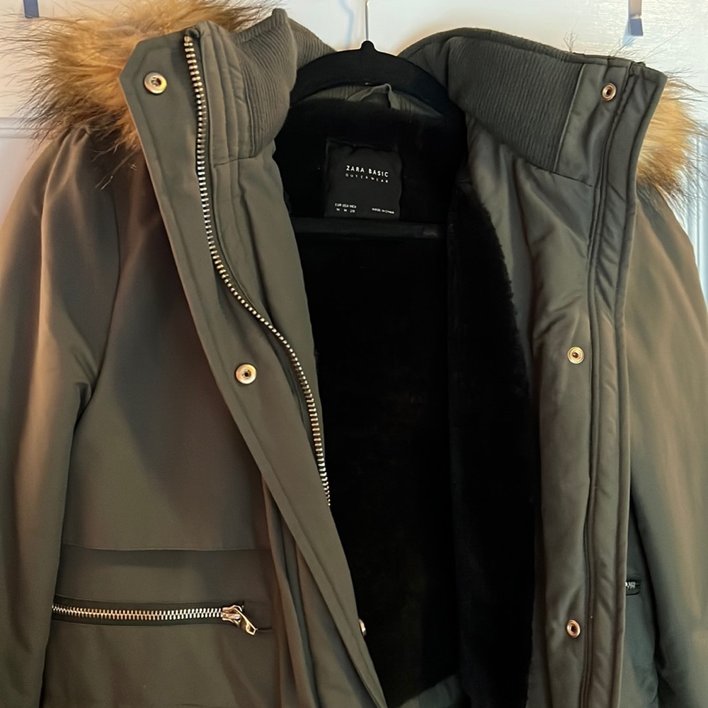 ZARA hunter green jacket size medium